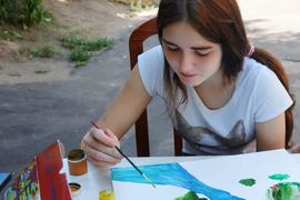 Сокол Мария 16 лет, Иловлинский пейзаж