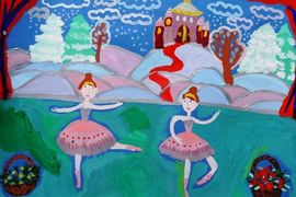 Фролова Мария, 7 лет, Королевский балет, б., гуашь, преп. Ковешникова Т.В., г. Волгоград