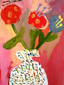 Мамулян Айарпи, 4 года, Датские цветы, б., гуашь