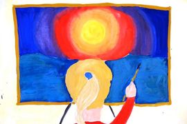 Милованова Маргарита, 9 лет, «Я люблю рисовать», б., гуашь, ДХШ, г. Изобильный, Ставропольский край