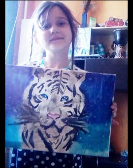 Ольга Наконечникова, 7 лет, Тигр
